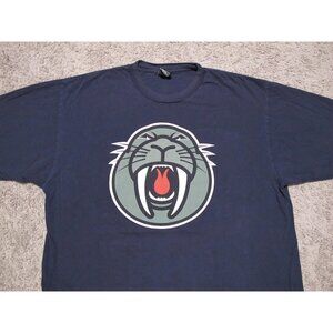 Men's VTG Upper Playground Dennis Kennedy Walrus faded navy blue t-shirt sz XL